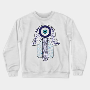 Evil Eye Hamsa Crewneck Sweatshirt